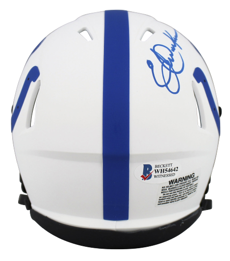 Eric Dickerson Indianapolis Colts HOF 99 Authentic Lunar Speed Mini Helmet BAS COA (Baltimore)