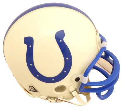 Johnny Unitas Baltimore Colts Signed Mini Helmet "HOF 1979" Light A34656 BAS COA (Indianapolis)