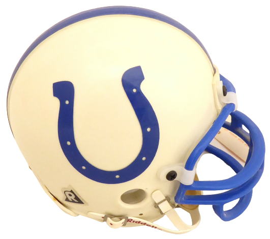 Johnny Unitas Baltimore Colts Signed Mini Helmet "HOF 1979" Light A34656 BAS COA (Indianapolis)