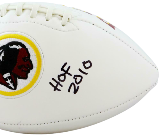 Russ Grimm Washington Redskins Signed Washington Redskins Logo Football (JSA COA)