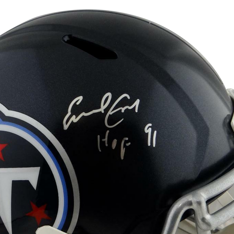 Earl Campbell Tennessee Titans Signed F/S Speed Helmet w/ HOF (JSA COA)