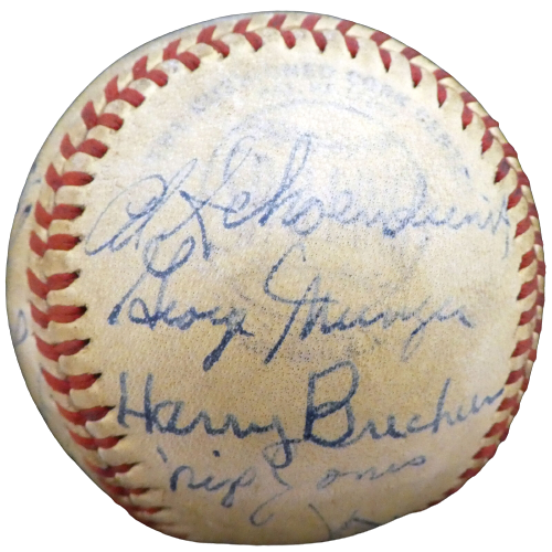 1947 Cardinals St. Louis Cardinals Signed Baseball with 27 Signatures A52646 (BAS COA), , 