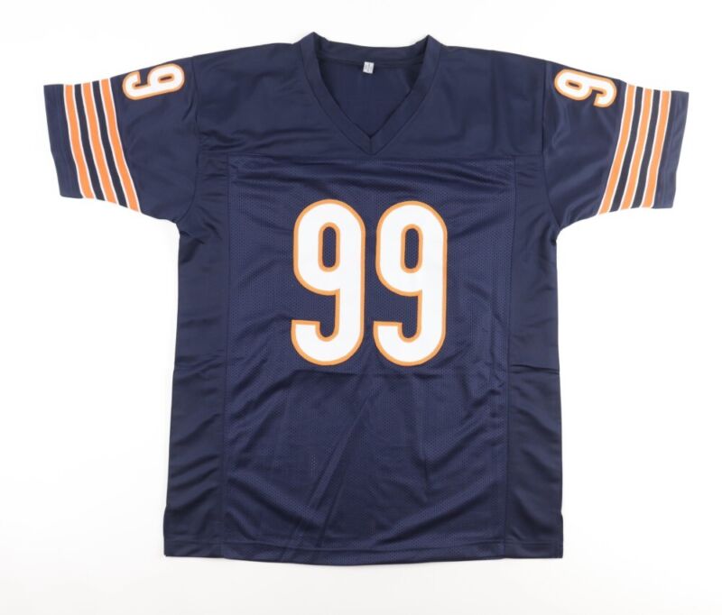 DAN HAMPTON SIGNED AUTOGRAPHED CHICAGO BEARS CUSTOM JERSEY JSA COA HOF 2002