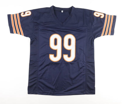 DAN HAMPTON SIGNED AUTOGRAPHED CHICAGO BEARS CUSTOM JERSEY JSA COA HOF 2002