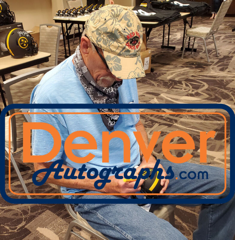 Jack Lambert Autographed Pittsburgh Steelers Eclipse Mini Helmet HOF JSA 28190