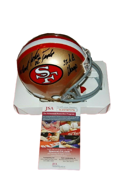 John Taylor San Francisco 49ers Signed Mini Helmet with 3X SB CHAMP 2X Pro Bowl (JSA COA)