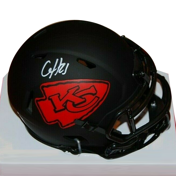 Clyde Edward-Helaire Kansas City Chiefs Signed Eclipse Mini Helmet (BAS COA)