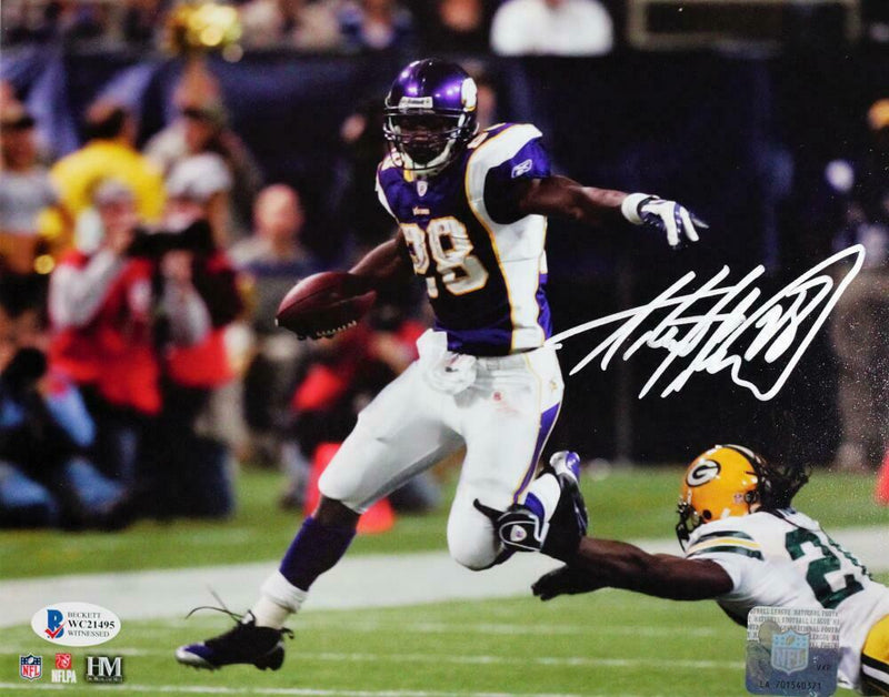 Adrian Peterson Minnesota Vikings Signed Vikings 8x10 Photo - (BAS COA), , 