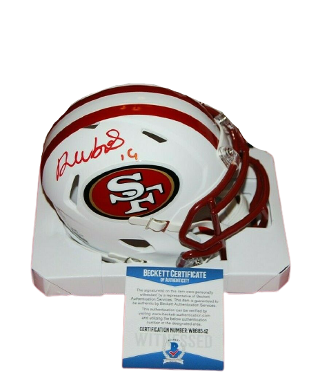 Deebo Samuel San Francisco 49ers Signed Flat White Mini Helmet (BAS COA)
