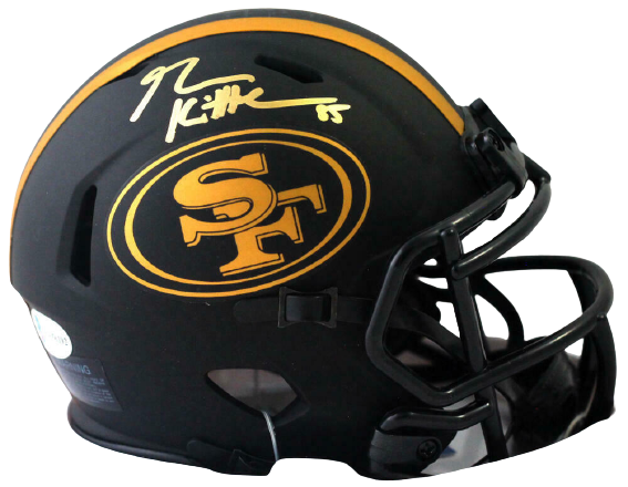 George Kittle San Francisco 49ers Signed San Francisco 49ers Eclipse Mini Helmet (BAS COA)