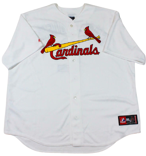 Red Schoendienst St. Louis Cardinals Signed Cardinals White Cooperstown Jersey with HOF (JSA COA)