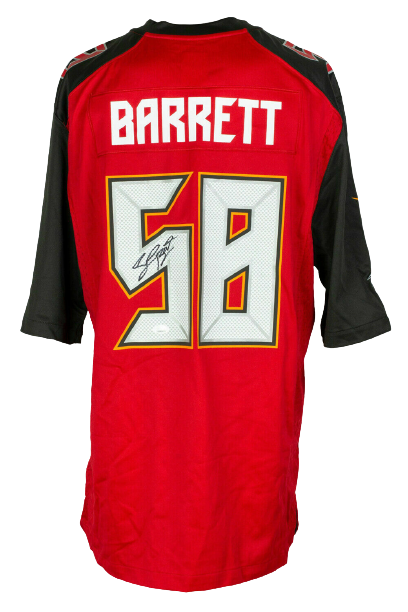 Shaquil Barrett Tampa Bay Buccaneers Signed Red Nike Football Jersey (JSA COA)