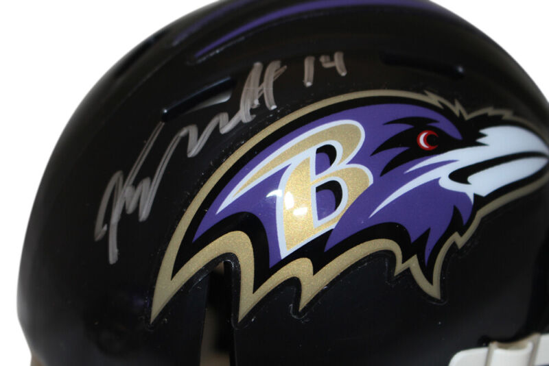 Kyle Hamilton Autographed/Signed Baltimore Ravens Mini Helmet Beckett 38673