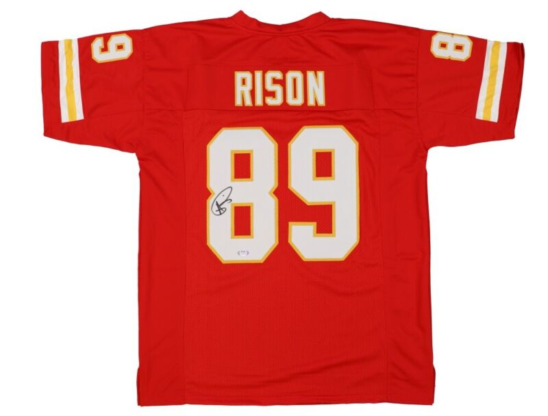 ANDRE RISON SIGNED AUTOGRAPHED KANSAS CITY CHIEFS JERSEY PSA COA
