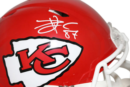 Travis Kelce Autographed Kansas City Chiefs Authentic Speed Helmet BAS 22487