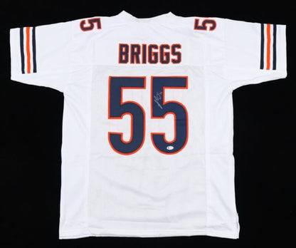 LANCE BRIGGS SIGNED AUTOGRAPHED CHICAGO BEARS CUSTOM JERSEY BECKETT COA