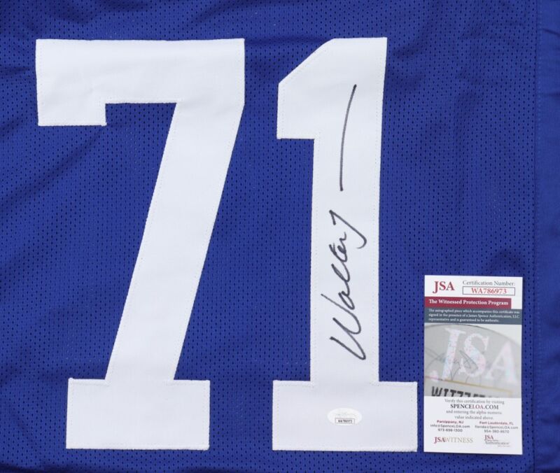 WALTER JONES SIGNED AUTOGRAPHED SEATTLE SEAHAWKS CUSTOM STAT JERSEY JSA COA