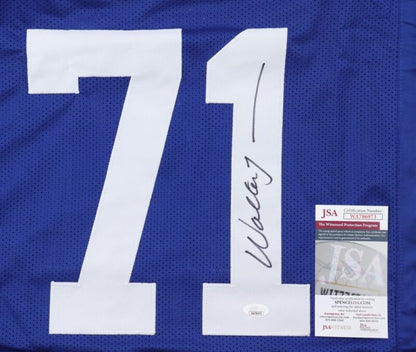 WALTER JONES SIGNED AUTOGRAPHED SEATTLE SEAHAWKS CUSTOM STAT JERSEY JSA COA