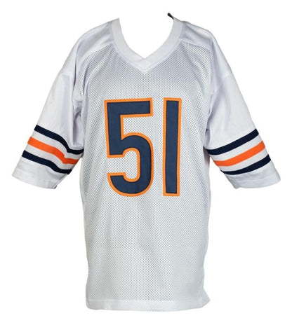 DICK BUTKUS SIGNED AUTOGRAPHED CHICAGO BEARS CUSTOM JERSEY JSA COA