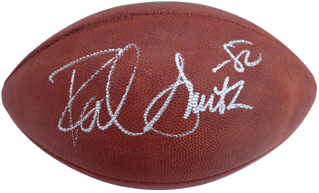 Rod Smith Denver Broncos Autographed Signed Wilson NFL Leather Football Broncos V62717 (BAS COA)