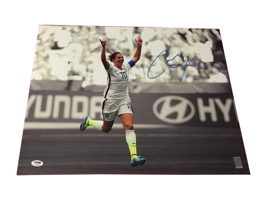 Carli Lloyd USA Women's Soccer Team Signed 16x20 World Cup Champ (PSA/DNA COA)
