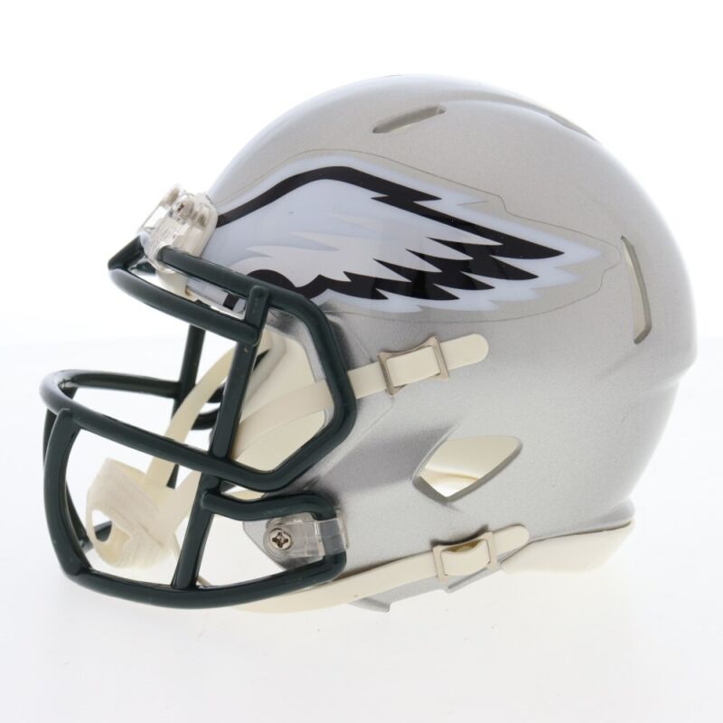VINCE PAPALE SIGNED AUTOGRAPHED PHILADELPHIA EAGLES FLASH MINI HELMET JSA COA