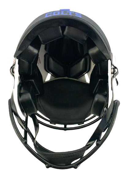 Marshall Faulk Indianapolis Colts Signed Lunar Eclipse Authentic Helmet BAS COA (Baltimore)
