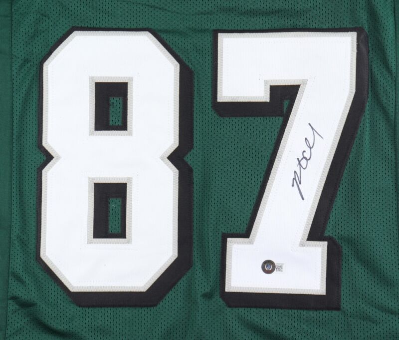 BRENT CELEK SIGNED AUTOGRAPHED PHILADELPHIA EAGLES CUSTOM JERSEY BECKETT COA