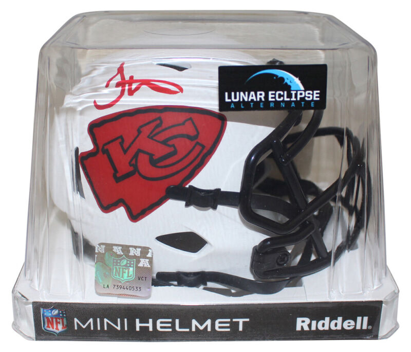 Tyreek Hill Autographed Kansas City Chiefs Lunar Mini Helmet Beckett 28795