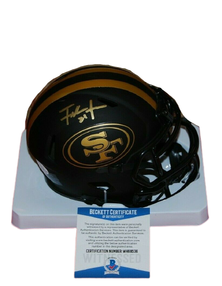 Frank Gore San Francisco 49ers Signed Eclipse Mini Helmet 3 (BAS COA)