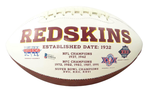 Dwayne Haskins Washington Redskins Signed Washington Redskins Logo Football (BAS COA)