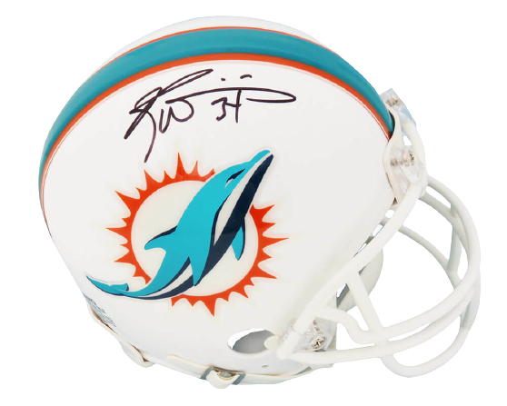 Ricky Williams Miami Dolphins Signed Riddell Mini Helmet (SCHWARTZ)