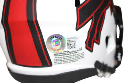 Tremaine Edmunds Autographed Buffalo Bills Lunar Mini Helmet Beckett 38293