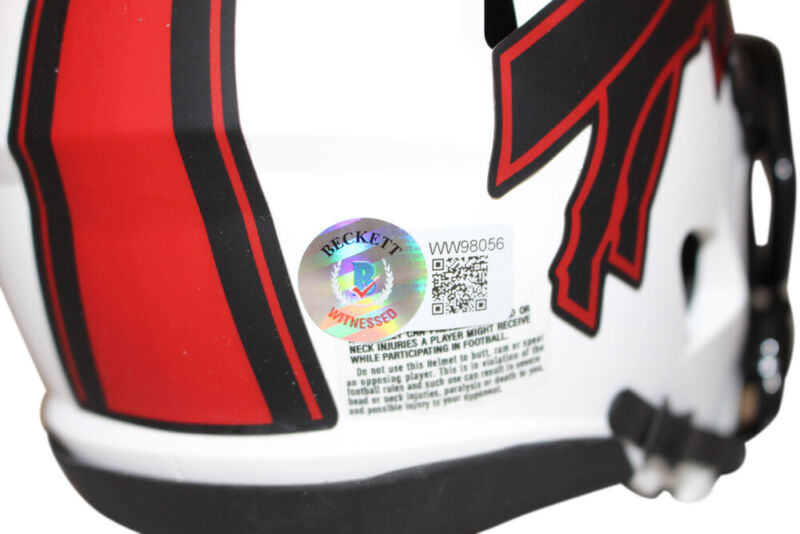 Tremaine Edmunds Autographed Buffalo Bills Lunar Mini Helmet Beckett 38293