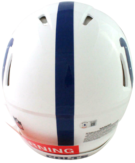 Marshall Faulk Indianapolis Colts Authentic Speed 2020 FS Helmet w/ HOF BAS COA (Baltimore)