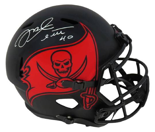 Mike Alstott Tampa Bay Buccaneers Signed Eclipse Riddell F/S Speed Rep Helmet (SCHWARTZ)