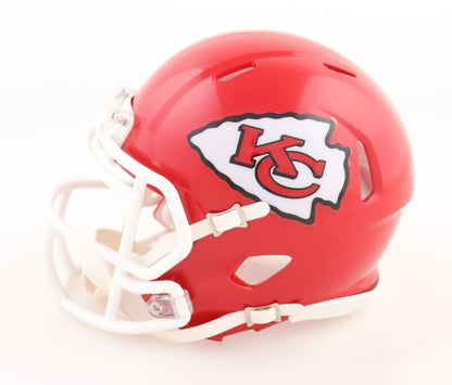 CHRISTIAN OKOYE SIGNED AUTOGRAPHED KANSAS CITY CHIEFS SPEED MINI HELMET JSA COA