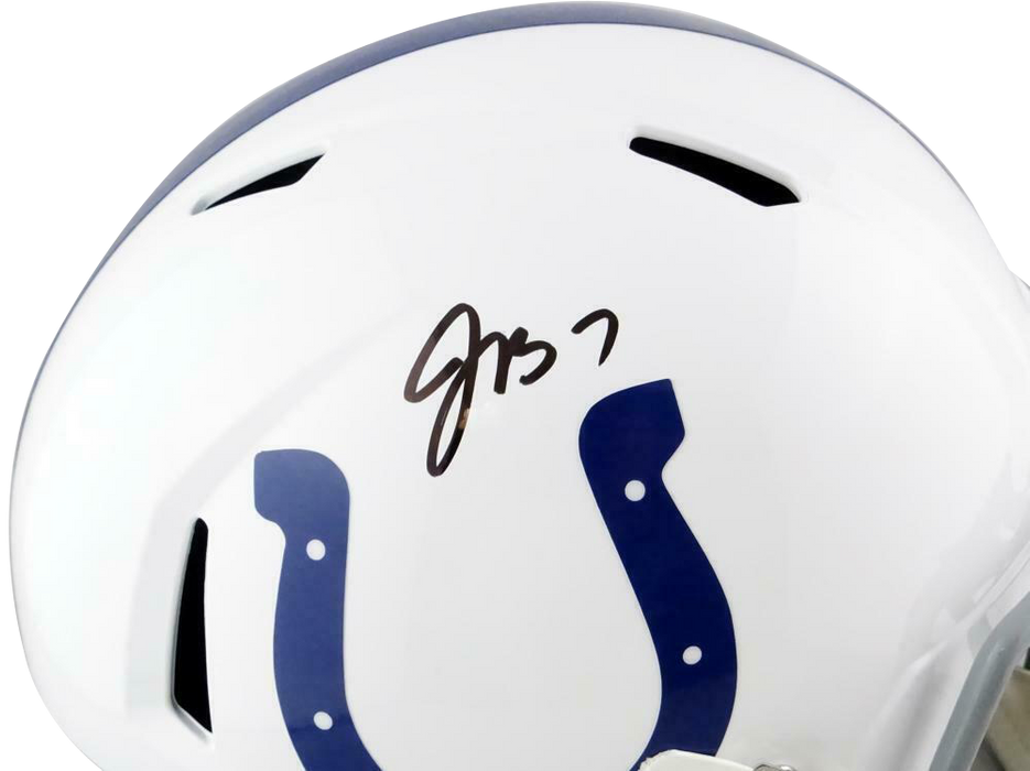 Jacoby Brissett Indianapolis Colts Signed F/S Speed Helmet JSA COA (Baltimore)