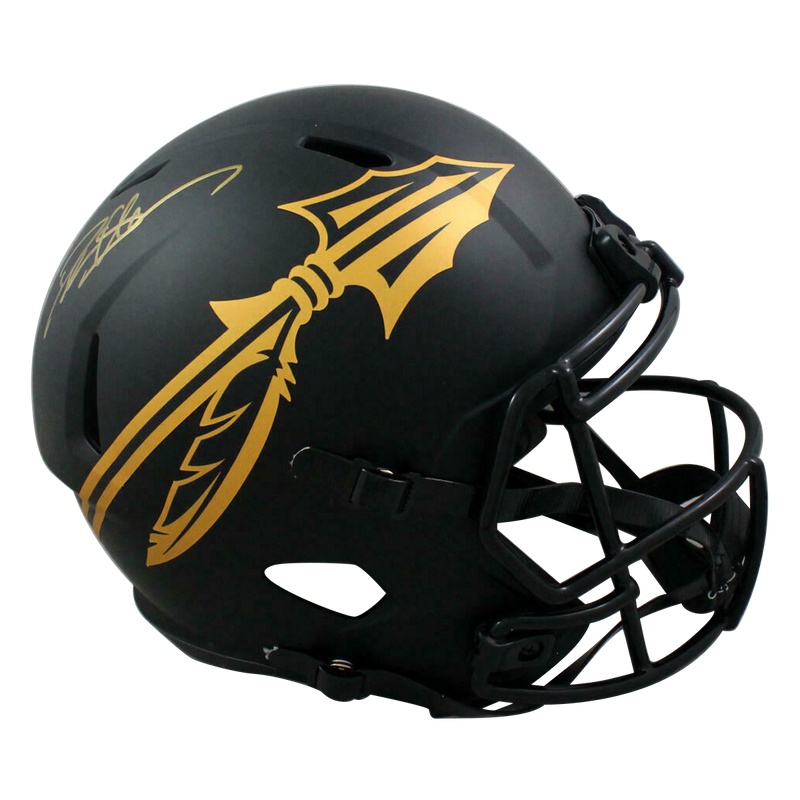 Deion Sanders Florida State Seminoles Signed F/S Eclipse Helmet (BAS COA)