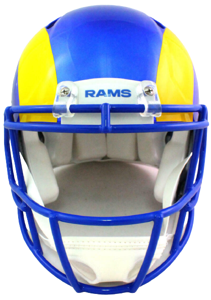 Marshall Faulk Los Angeles Rams Signed Authentic Speed F/S Helmet (BAS COA)