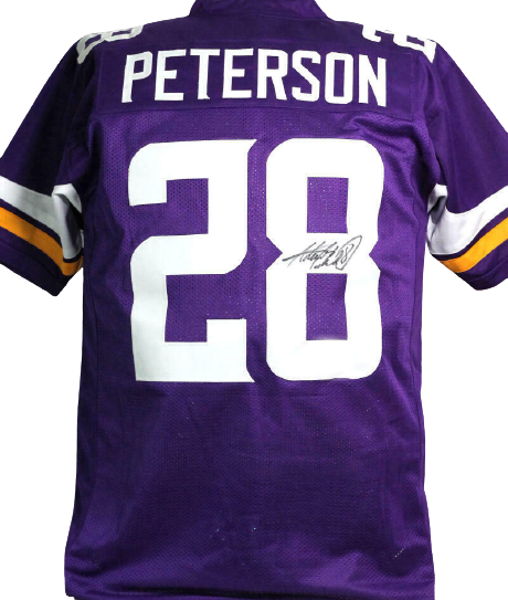 Adrian Peterson Minnesota Vikings Signed Purple Pro Style Jersey (BAS COA), , 