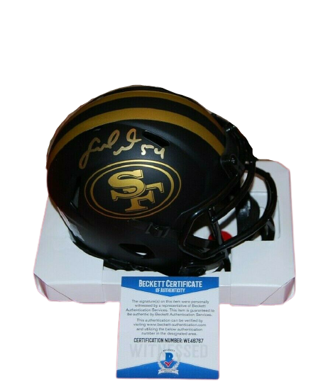 Fred Warner San Francisco 49ers Signed Eclipse Mini Helmet (BAS COA)