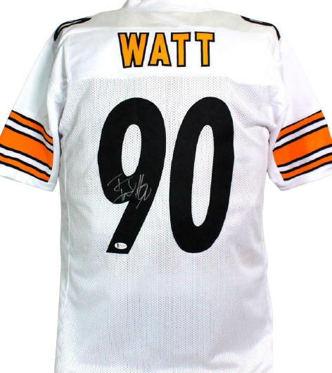 TJ Watt Pittsburgh Steelers Signed White Pro Style Jersey (BAS COA)