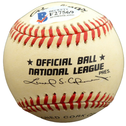 Paul Smith Pittsburgh Pirates Signed NL Baseball Pirates, Cubs F27569 (BAS COA)