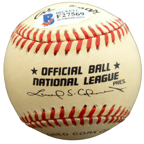 Paul Smith Pittsburgh Pirates Signed NL Baseball Pirates, Cubs F27569 (BAS COA)