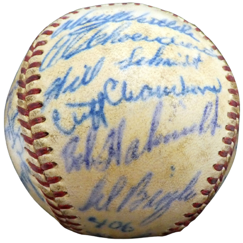 1952 Cardinals St. Louis Cardinals Signed Baseball with 27 Signatures A52627 (BAS COA), , 