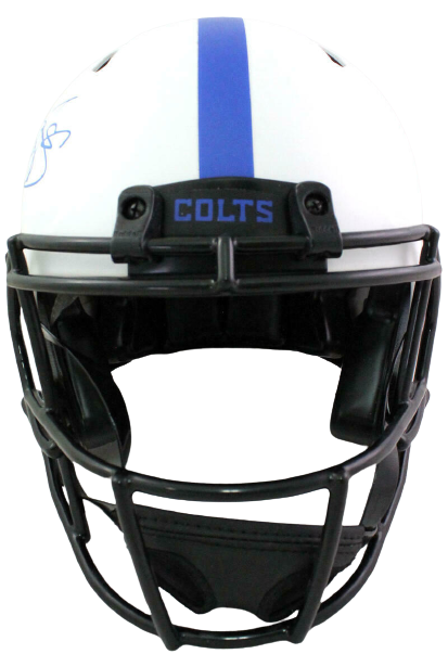 Reggie Wayne Indianapolis Colts F/S Lunar Speed Authentic Helmet W/SB Champs PSA/DNA COA (Baltimore)