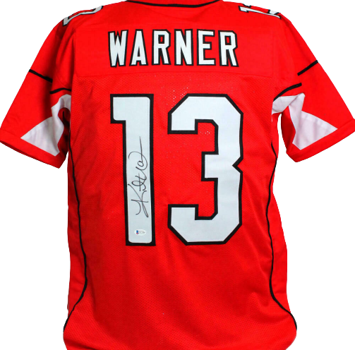 Kurt Warner Arizona Cardinals Signed Red Pro Style Jersey (BAS COA)