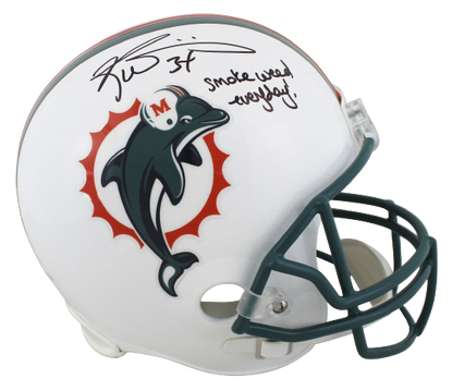 Ricky Williams Miami Dolphins Signed "SWE" Throwback 97-12 Full Size Rep Helmet (BAS COA)