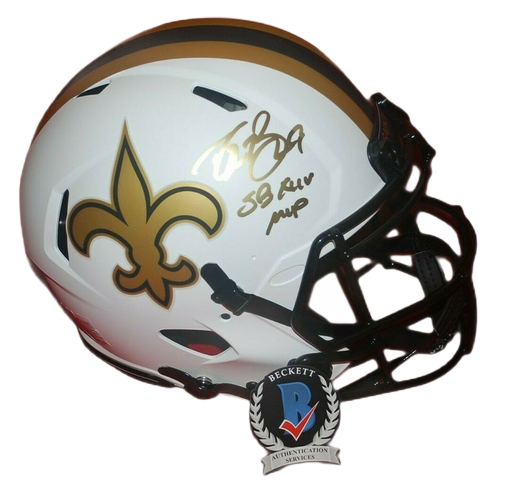 New Orleans Saints Helmet - Full Size Replica - BLACK & GOLD SPORTS